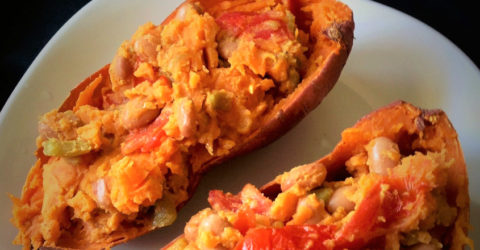 Savory Southwestern Stuffed Sweet Potato
