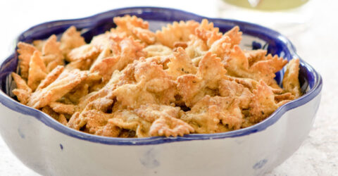 Air Fryer Bow Tie Pasta Chips