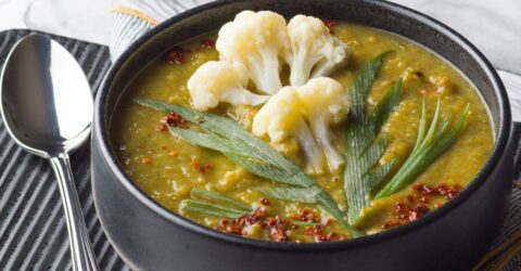 Cauliflower Split Pea Soup