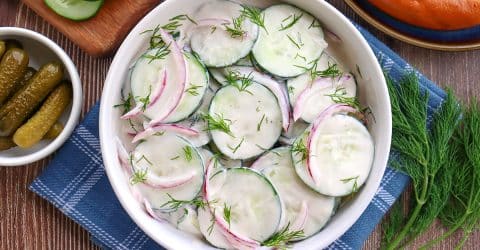 Creamy German Cucumber Salad