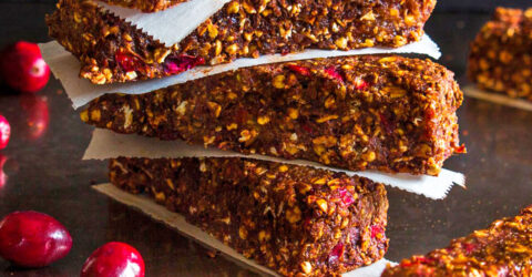 Decadent Chocolate Cranberry Energy Bars