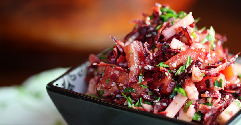 Cilantro Ginger Sweet and Spicy Salad
