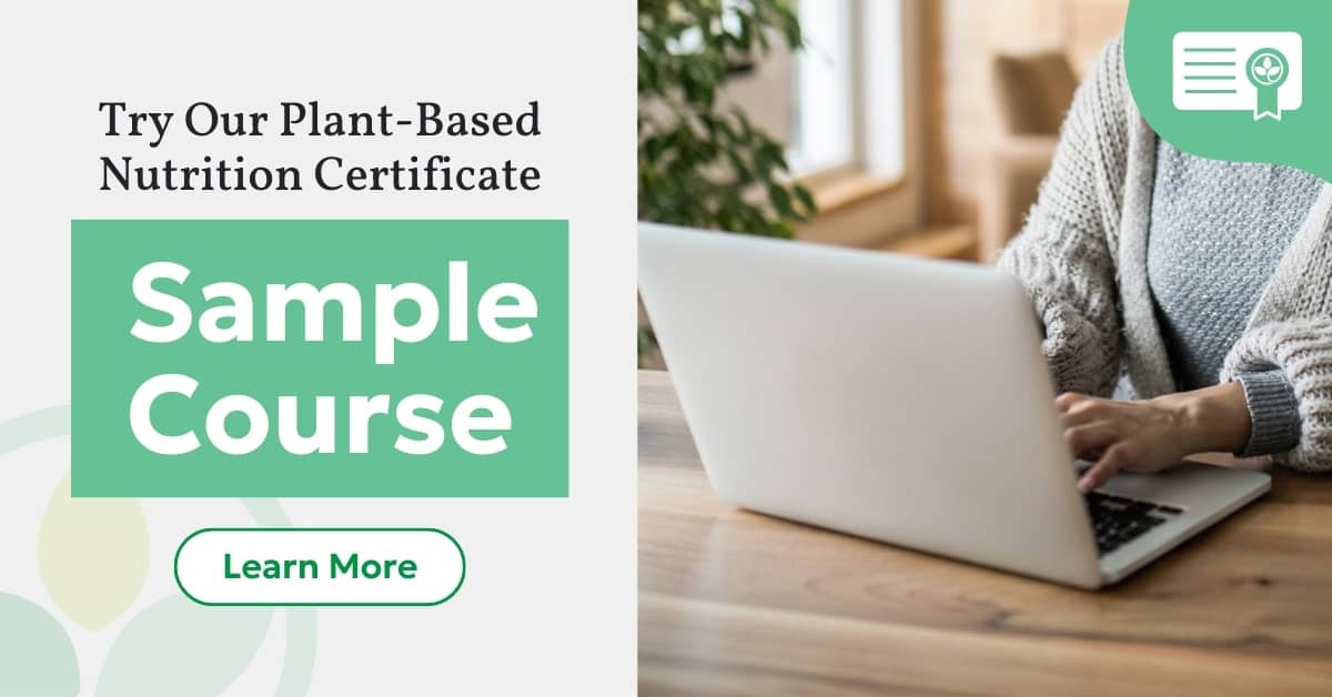 Plant-Based Nutrition Certificate sample course