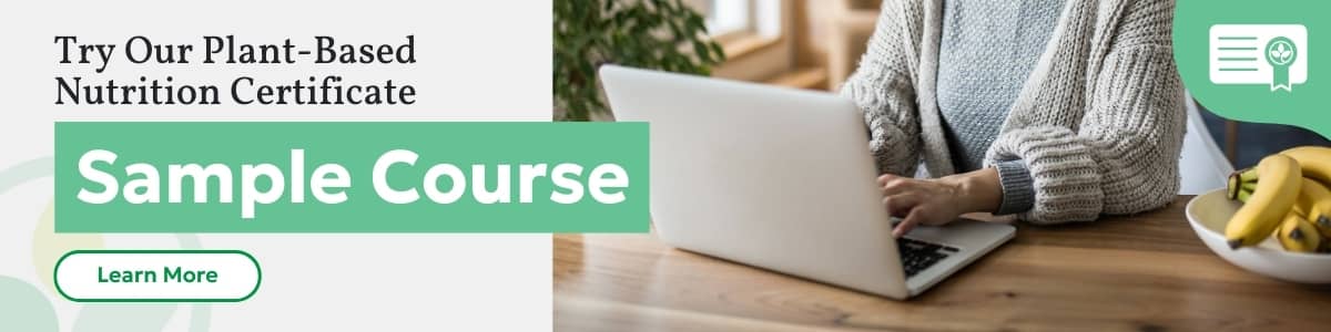 Plant-Based Nutrition Certificate sample course