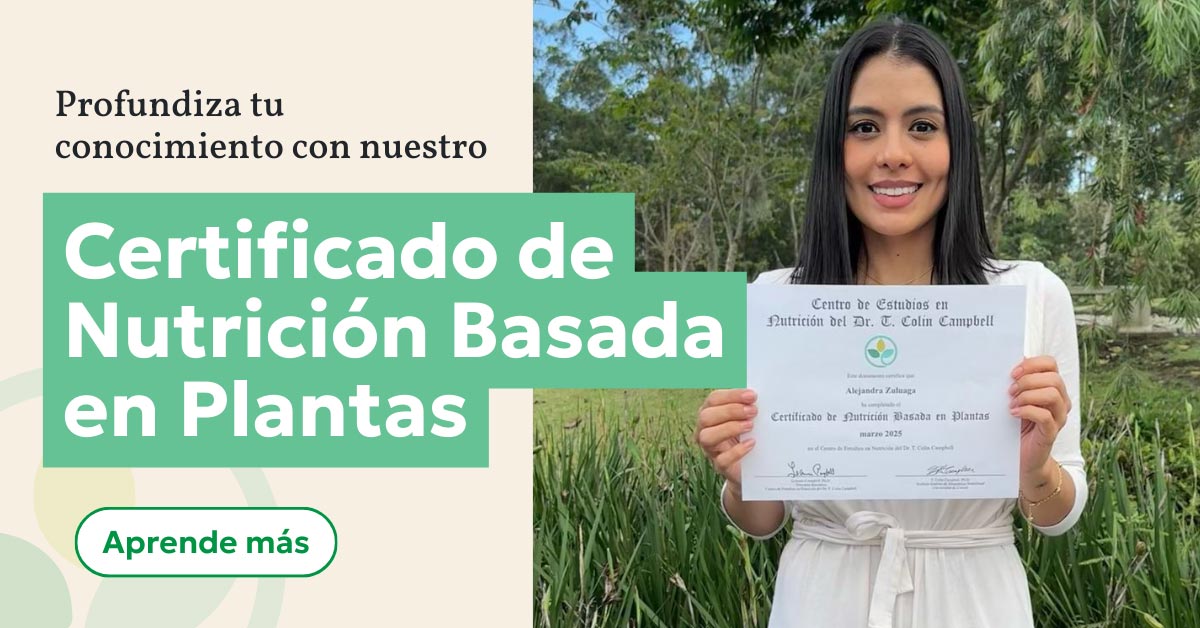 Certificado de Nutrición Basada en Plantas