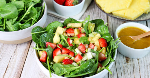 Spinach Salad With Curry Dressing