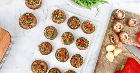 Spinach Stuffed Mushrooms